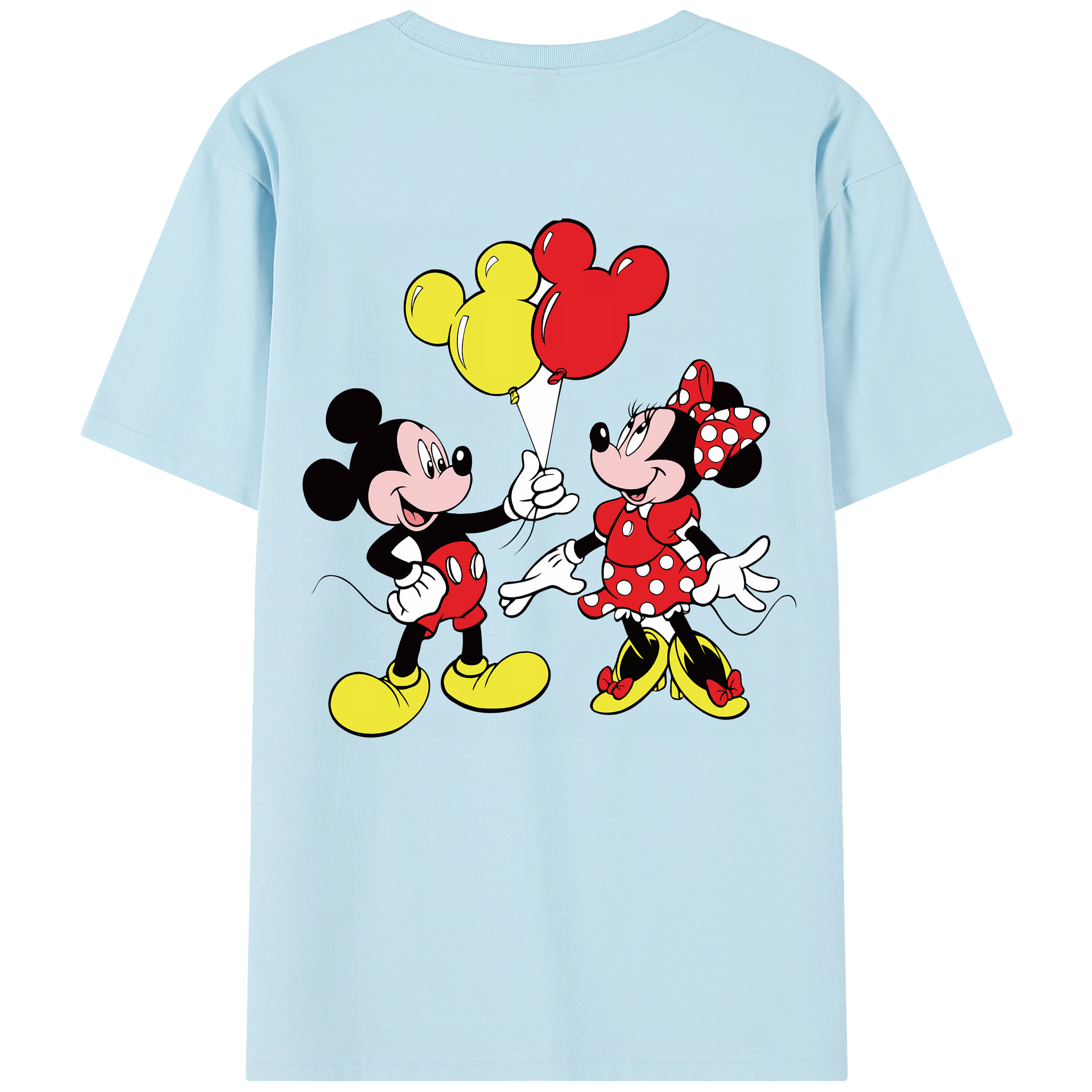 （画像用） ミッキーマウス Mickey Mouse 綿100％半袖Tシャツ（背面プリント）
